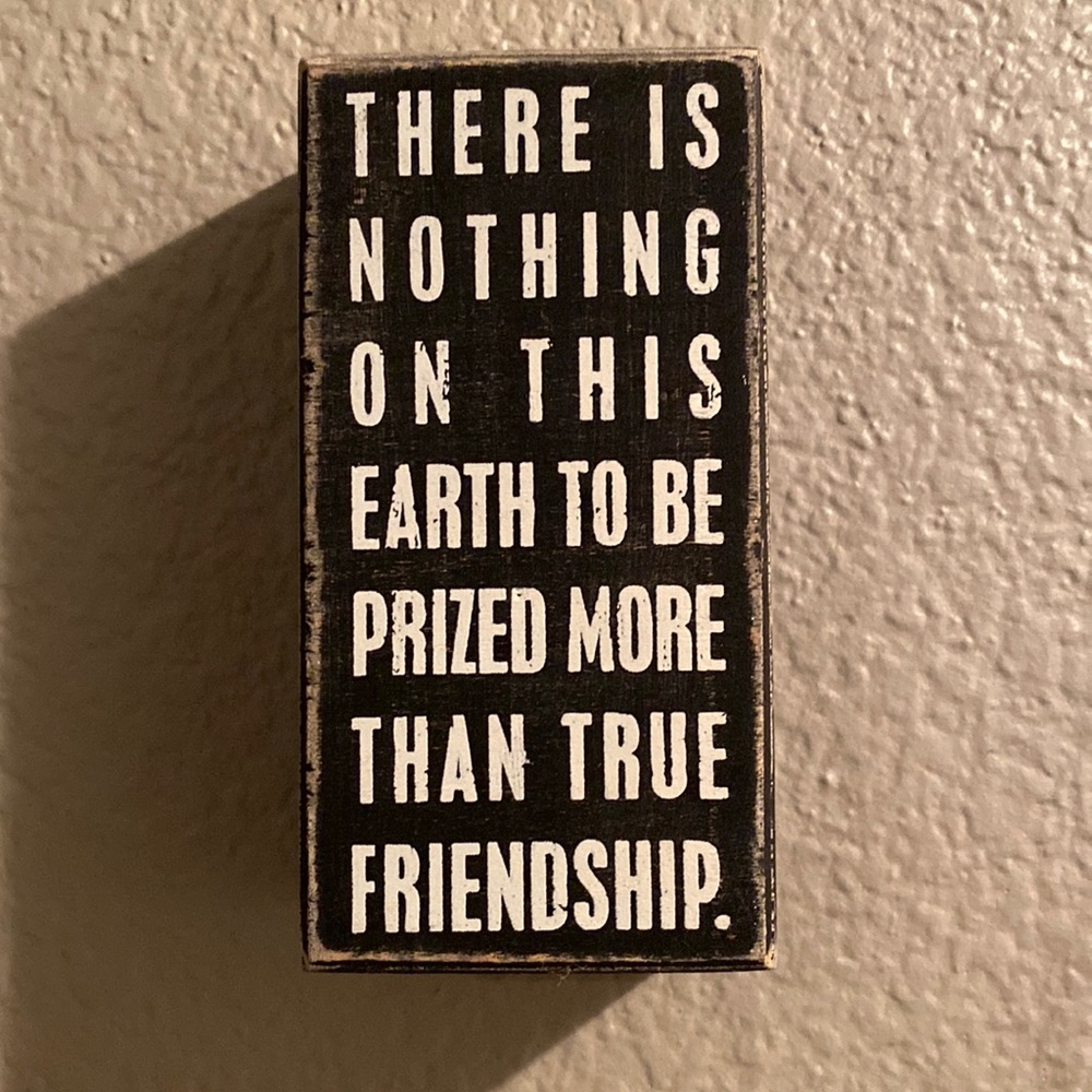 Wooden Friendship sign